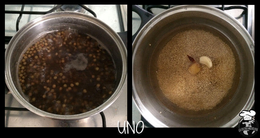 ensaladilla proteica lentejas quinoa